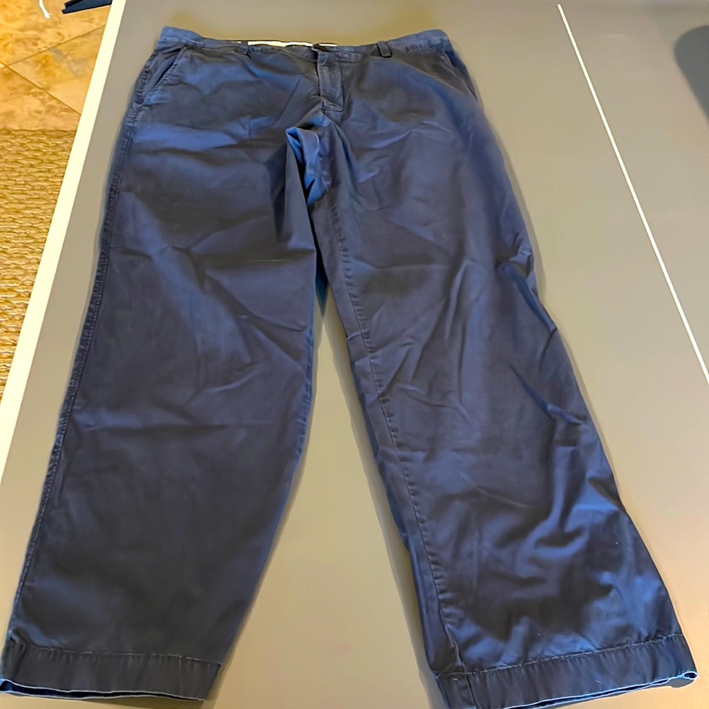Mens J Crew Navy Chino Pants size 36w by 32L